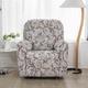 Recliner Slipcovers Super Stretch Floral Printed Sofa Couch Cover Non Slip 1 Seater Lazy Boy Chair Covers Furniture Protector with Side Pocket for Living Room