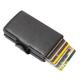 Pop Up RFID Credit Card Holder Wallet Credit Card Holders PU Leather Blocking Rfid Wallet Men Id Card Holder Aluminum Card Case Purse