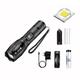 LED Flashlight Ultra Bright Torch L2/V6 Camping Light 5 Switch Modes Waterproof Zoomable Bicycle Light Use 18650 Battery