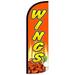 4 Less Co - Windless Swooper Flag Feather Banner Sign 3x11.5 ft Tall (Flag ) rq