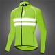 WOSAWE Men's Cycling Jacket Windbreaker Waterproof Rain Jacket High Visibility Reflective Running Jacket Back Pocket Summer Mountain Bike Jacket MTB Sports Clothing Lightweight Windproof Breathable
