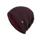 Men's Beanie Hat Wine Red Black Knit Knitted Fashion Sports Outdoors Casual Sports Outdoor Daily Holiday Letter Pure Color Warm