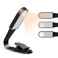 Reading Clip Light On Book Black Battery Chargeable Flexible LED Eye Protection Reading Night Lights Mini Portable Student Lamp