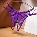 Women'S Sexy No-Take Rip-Off Bed Temptation Metal Ring Sexy Thong