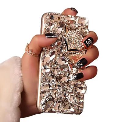 Phone Case For Samsung Galaxy S24 S23 S22 S21 S20 Plus Ultra A54 A34 A14 A73 A53 A33 Note 20 10 Back Cover Bling Rhinestone Dustproof Animal Crystal Diamond TPU