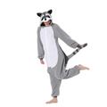 Adults' Kigurumi Pajamas Nightwear Raccoon Animal Onesie Pajamas Funny Costume Flannel Cosplay For Men and Women Christmas Animal Sleepwear Cartoon