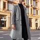 Men's Winter Coat Overcoat Long Trench Coat Business Casual Fall Winter Polyester Thermal Warm Waterproof Outerwear Clothing Apparel Fashion Classic