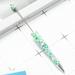Yeahmol 10 Pieces Beadable Pen Bead Ballpoint Pen Black Ink Rollerball Pen Writing Pen Printed 26 Flower G Y09K8M3G