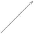 Goilinor Stainless Steel Flag Pole Stainless Steel Wall Mount Flag Pole Rustproof Flagpole for Porch Yard (Silver)