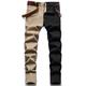 Men's Jeans Trousers Denim Pants Pocket Color Block Comfort Breathable Daily Going out Fashion Casual Black / Red ArmyGreen