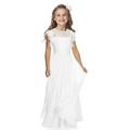 Kids Girls' Party Dress Solid Color Short Sleeve Performance Wedding Pegeant Fashion Princess Cotton Knee-length Party Dress Summer Dress Flower Girl's Dress Summer Spring 3-10 Years Black White Pink