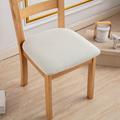 Dining Chair Cover Stretch Chair Seat Slipcover Soft Plain Solid Color Durable Washable Furniture Protector For Dining Room Party