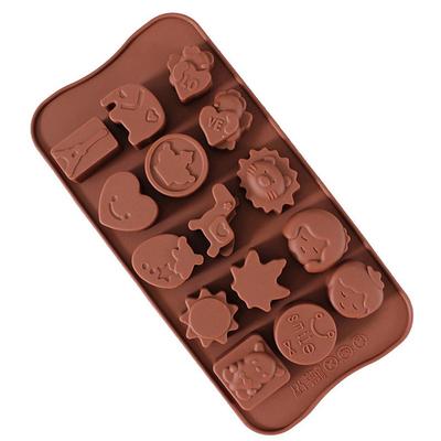 Silicone Chocolate Moulds 6 Pieces Silicone Moulds for Chocolate and Non-Stick Chocolate Molds Letters and Numbers for Making Chocolate Muffins Cakes 6 Shapes