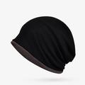 Unisex Beanie Hat Knit Beanie Black Blue Cotton Travel Outdoor Vacation Plain Windproof Warm