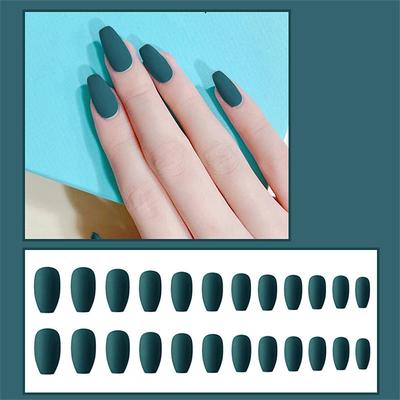 Sensual Scrub Ballet Nail Matte Coffin Nail Wear Nail Nail Piece Trapezoidal Fake Nail Finished Product