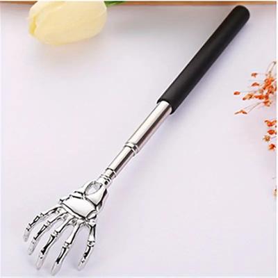 1pc New Retractable Back Scratcher Tool Stainless Steel Horn Massager Massage Tool Used To Relax The Back