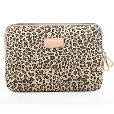 Laptop Sleeves 11.6 12 13.3 inch Compatible with Macbook Air Pro, HP, Dell, Lenovo, Asus, Acer, Chromebook Notebook Carrying Case Cover Waterpoof Shock Proof Canvas Leopard Print for Travel