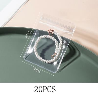 Jewelry Storage Box Ear Studs Anti Oxidation Ring Hand Ornament Transparent Dustproof Storage Bag Necklace Jewelry Book Sealed Bag