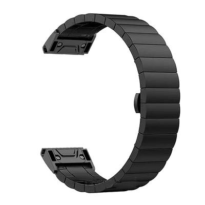 Watch Band for Garmin Marq Descent G1 Fenix 7/6/5 Plus Pro Sapphire Solar Forerunner 955/945/935/745 Solar Fenix 7X / 6X / 5X / 3/3HR Plus Pro Sapphire Solar Stainless Steel Replacement Strap 20mm