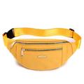 Women's Crossbody Bag Shoulder Bag Chest Bag Belt Bag Oxford Cloth Outdoor Shopping Zipper Large Capacity Foldable Lightweight Solid Color Black White Yellow