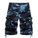 Men's Cargo Shorts Hiking Shorts Pocket Multi Pocket Camouflage Comfort Breathable Short Casual Sports Cargo Shorts Chino Camouflage Red Yellow camouflage Inelastic