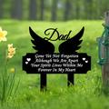 Cemetery Memorial Tomb Decoration Acrylic Butterfly Cemetery Decoration Black Sympathy Garden Woodpile Outdoor Courtyard Decoration Waterproof Dove Commemorative plaque Woodpile Tomb Decoration 1PC