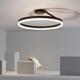 LED Ceiling Light Circle Modern Black White 40cm 50cm Flush Mount Lights Aluminum Artistic Style Modern Style Stylish Painted Finishes LED Modern 220-240V