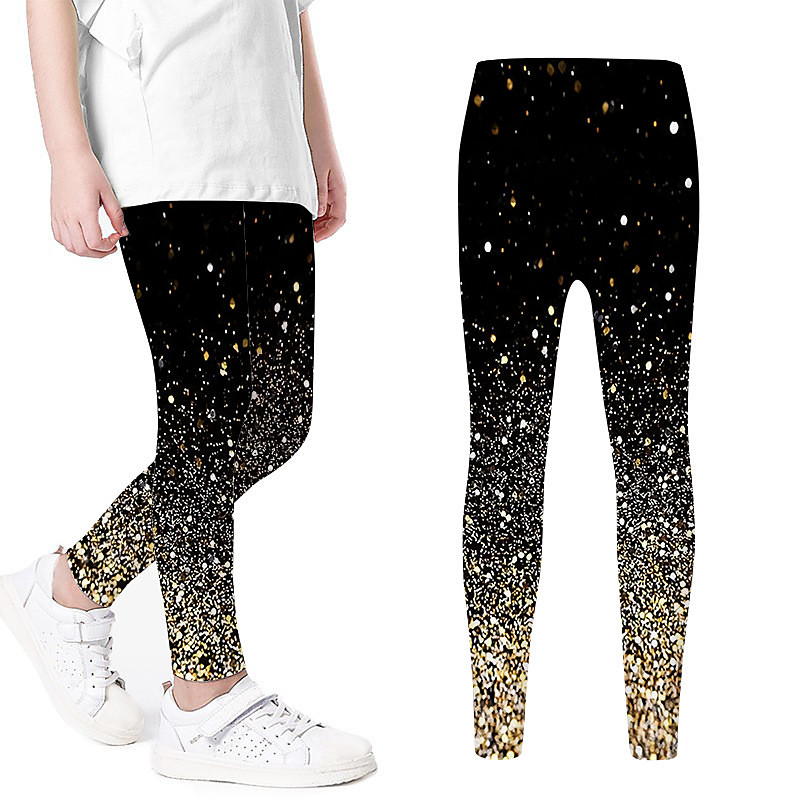 Girls' 3D Graphic Pants Leggings Summer Spring Active Cute 3D Print Kids 3-12 Years Outdoor Vacation Street Regular Fit