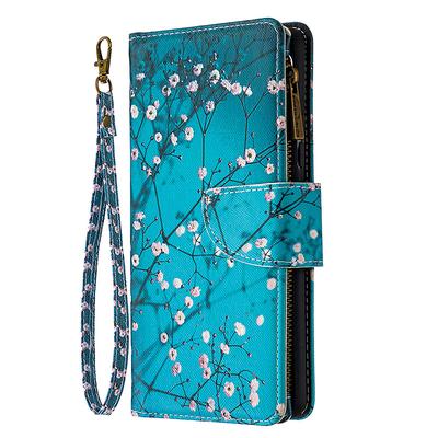 Phone Case For Samsung Galaxy S24 S23 S22 S21 S20 Plus Ultra A54 A34 A14 A73 A53 A33 A42 Note 20 10 Wallet Case Flip with Wrist Strap Kickstand Tree Butterfly Flower / Floral PU Leather