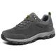 Men's Trainers Athletic Shoes Sneakers Trekking Shoes Hiking Walking Outdoor Daily PU Non-slipping Lace-up Dark Grey Army Green Brown Spring Fall