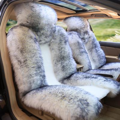 1PC New Sheepskin Fur Car Seat Cover Universal Wool Car Cushion Case Cover Front Car Seat Cover Car Accessories Car Seats Car-styling Car Interior Christmas Gift