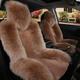 1PC New Sheepskin Fur Car Seat Cover Universal Wool Car Cushion Case Cover Front Car Seat Cover Car Accessories Car Seats Car-styling Car Interior Christmas Gift