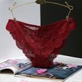 [3 Packs] Women Sexy Thong Panties Full Lace Cute Bowknot Low Waisted Seamless Bikini Briefs Comfy Underwear