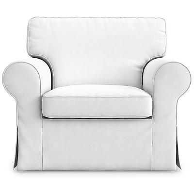 Cotton Ektorp 1 Seat Chair Sofa Cover with Cushion Cover, Replacement IKEA Ektorp Armchair Cover 1 Seat Couch Slipcover for Dogs, Replacement Sofa Furniture Protector