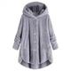 Women's Sherpa Jacket Fleece Teddy Coat Warm Heated Jacket Windproof Hooded Coat with Pocket Pink Minimalism Sweet Loose Fit Outerwear Long Winter Coat