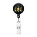 Milue Round ID Tag Badge Holders ABS Badge Holder Retractable Reel ID Card Accessories