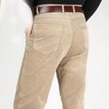 Men's Dress Pants Corduroy Pants Winter Pants Trousers Pocket Plain Warm Breathable Full Length Wedding Business Casual Corduroy Casual Trousers Black Brown Micro-elastic