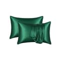 Satin Pillowcase for Hair and Skin 2 Pack Silky Satin Pillow Cases No Zipper Pillow Covers with Envelope Closure Suit