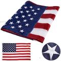 5ft X 3ft (150cm X 91cm) Embroidered American Flag Embroidered Flag 90150cm