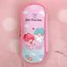 Sanrio Hello Kitty Children s Pen Bag Girls Cartoon Printing Double Zipper Large Capacity Multi-functional PU Girls Pencil Case