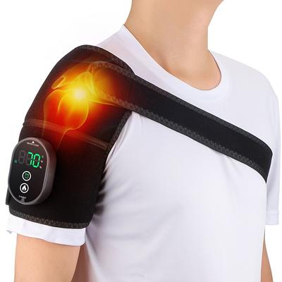 Cordless Shoulder Heating Pad with Temperature Display - Adjustable Support for Fatigue and Pain Relief for Office and Home Use