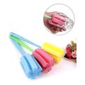 4pc,Kitchen Cleaning Tool Sponge Brush For Wineglass Bottle Coffee Tea Glass Random Color.