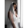 One-tier Simple / Sparkle Shine Wedding Veil Cathedral Veils with Sequin 110.24 in (280cm) Tulle