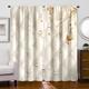 2 Panels Golden Roses Curtain Drapes Blackout Curtain For Living Room Bedroom Kitchen Window Treatments Thermal Insulated Room Darkening