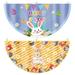 Easter Flag 2pcs Easter Rail Flags Easter Fan-shaped Flag Happy Easter Flag Decorations