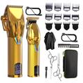 Hair Clipper And Hair Trimmer Kit Professional Hair Clippers For Men Cordless Barber Clippers Machine Rechargeable Outliner Trimmer Mens Beard Trimmer Electric Hair Cutting Grooming Kit