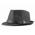 Men's Straw Hat Sun Hat Panama Hat Fedora Trilby Hat Black White Straw Braided Simple 1920s Fashion Casual Street Dailywear Weekend Pure Color Portable Comfort Breathable Fashion