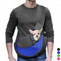 Cat Dog Carrier Bag Travel Backpack Shoulder Messenger Bag Sling Shoulder Bag Portable Breathable Solid Colored Fabric Small Dog Purple Yellow Blue