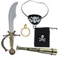 Pirate Knife Coin Bag Props Toy Pirate Compass Children'S Festival Dress Up Costume DecorationPlayhouse Halloween Pretend Gift