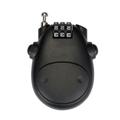 New Anti-theft Lock Bike Motorcycle Helmet Cable Steel Retractable Combination Lock